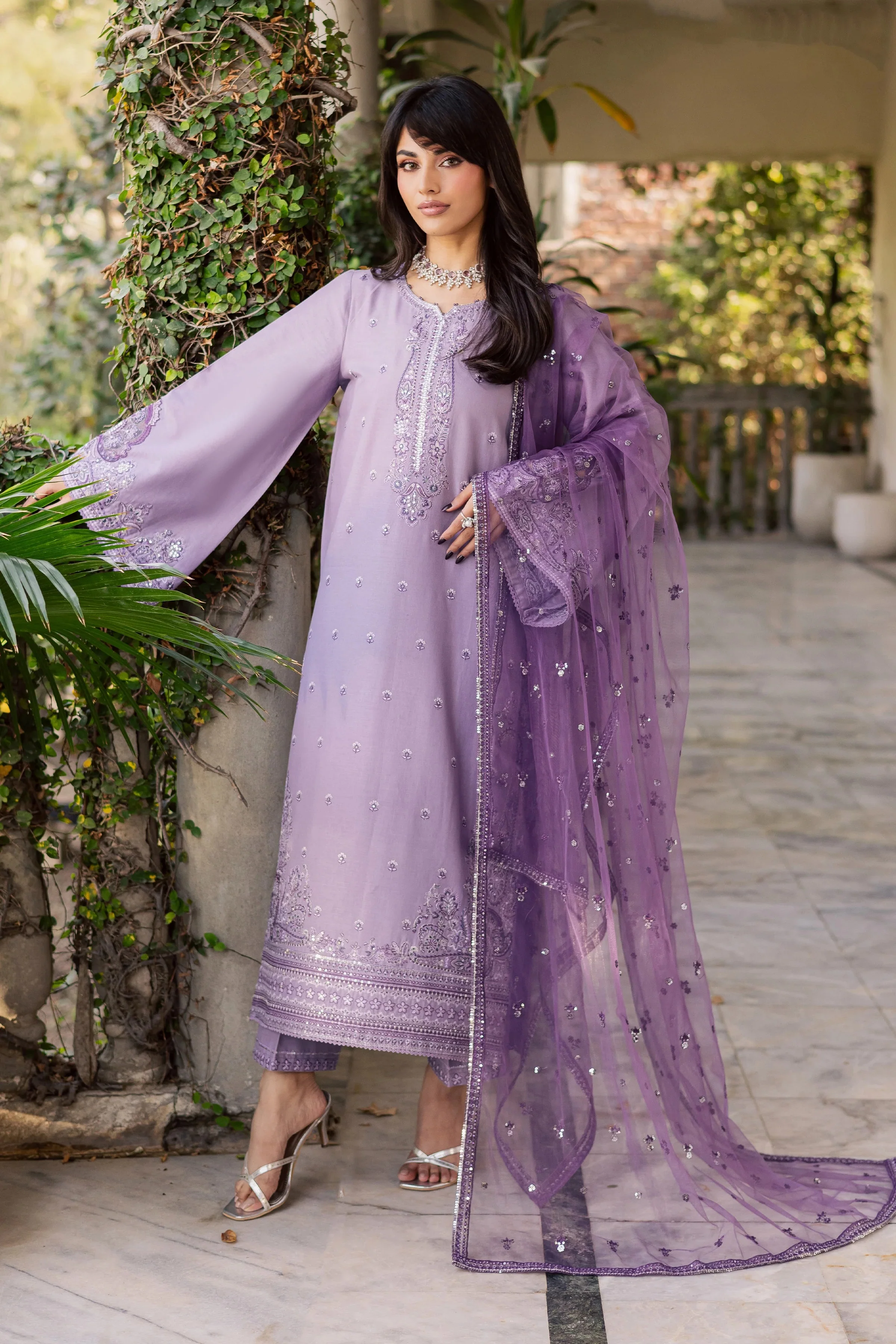 Afifa Embroidered - 3pc - Image 4