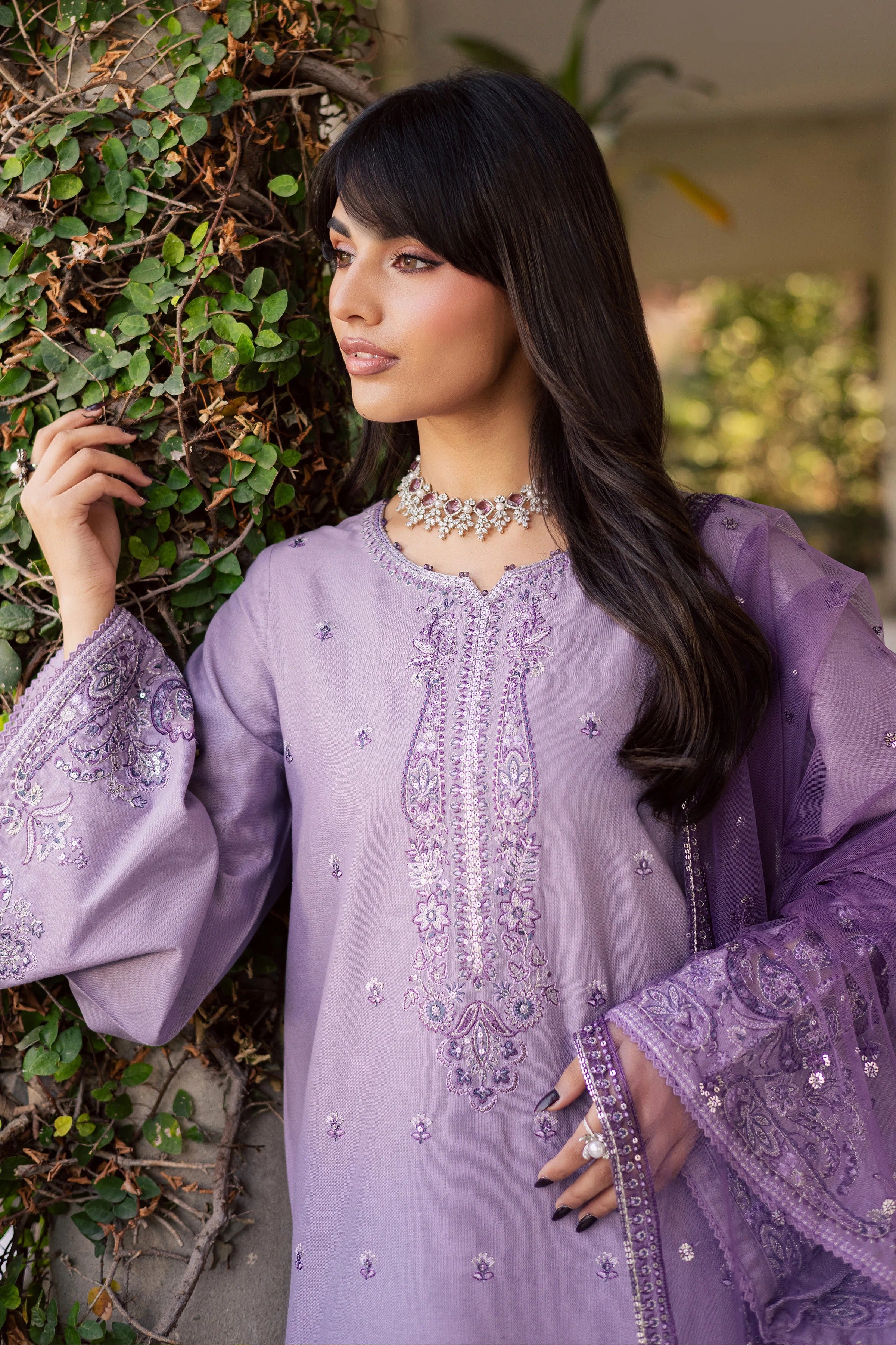 Afifa Embroidered - 3pc - Image 6
