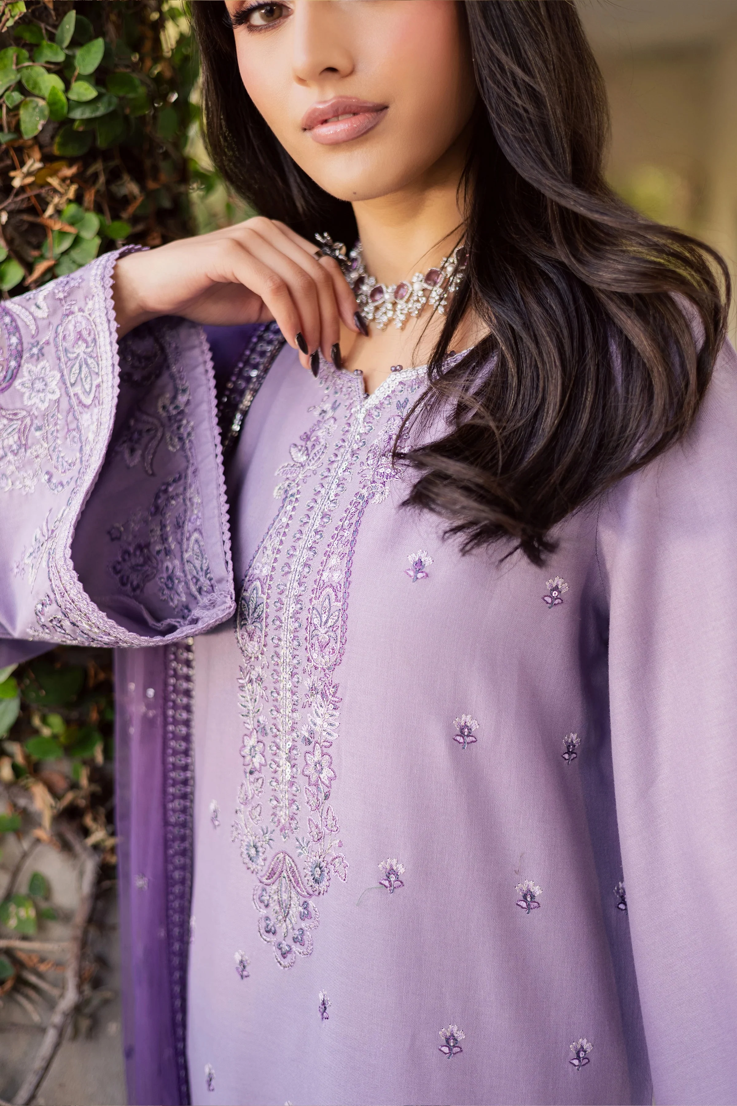 Afifa Embroidered - 3pc - Image 9
