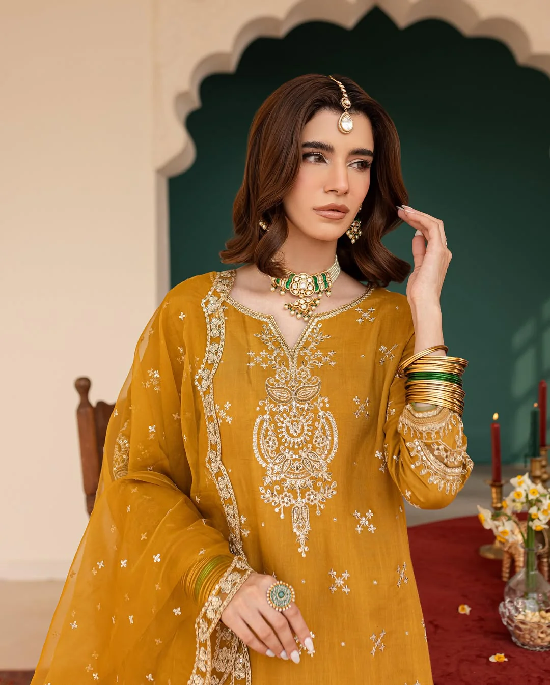 Almas Embroiderd 3pc - Lawn - Image 3
