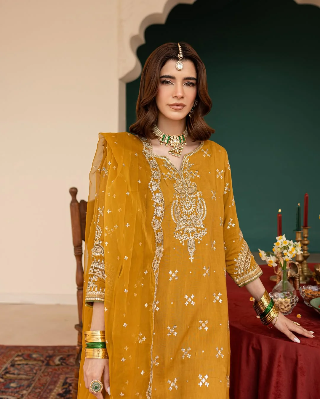 Almas Embroiderd 3pc - Lawn - Image 7
