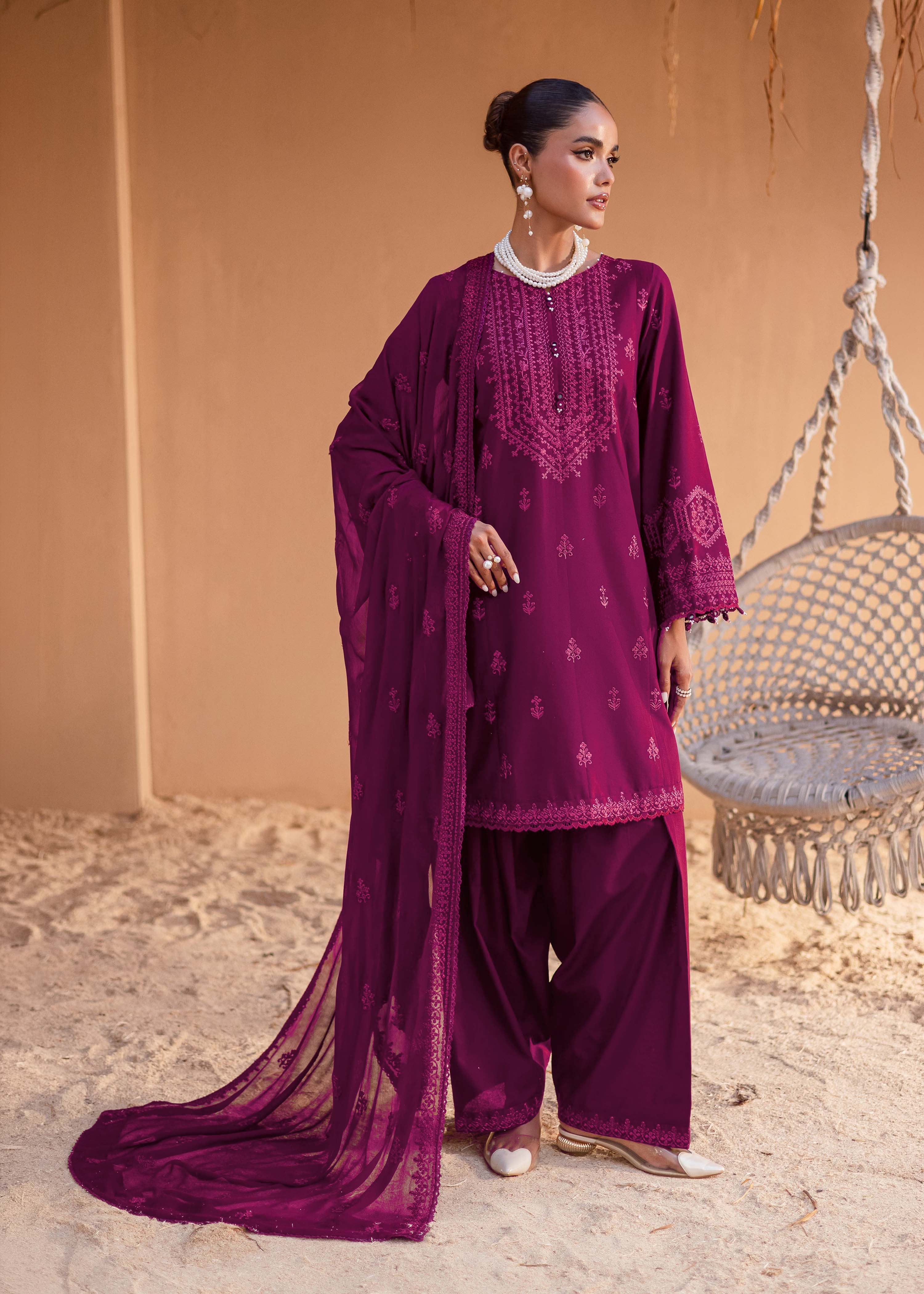 Ava Embroidered - 3pc - Image 7