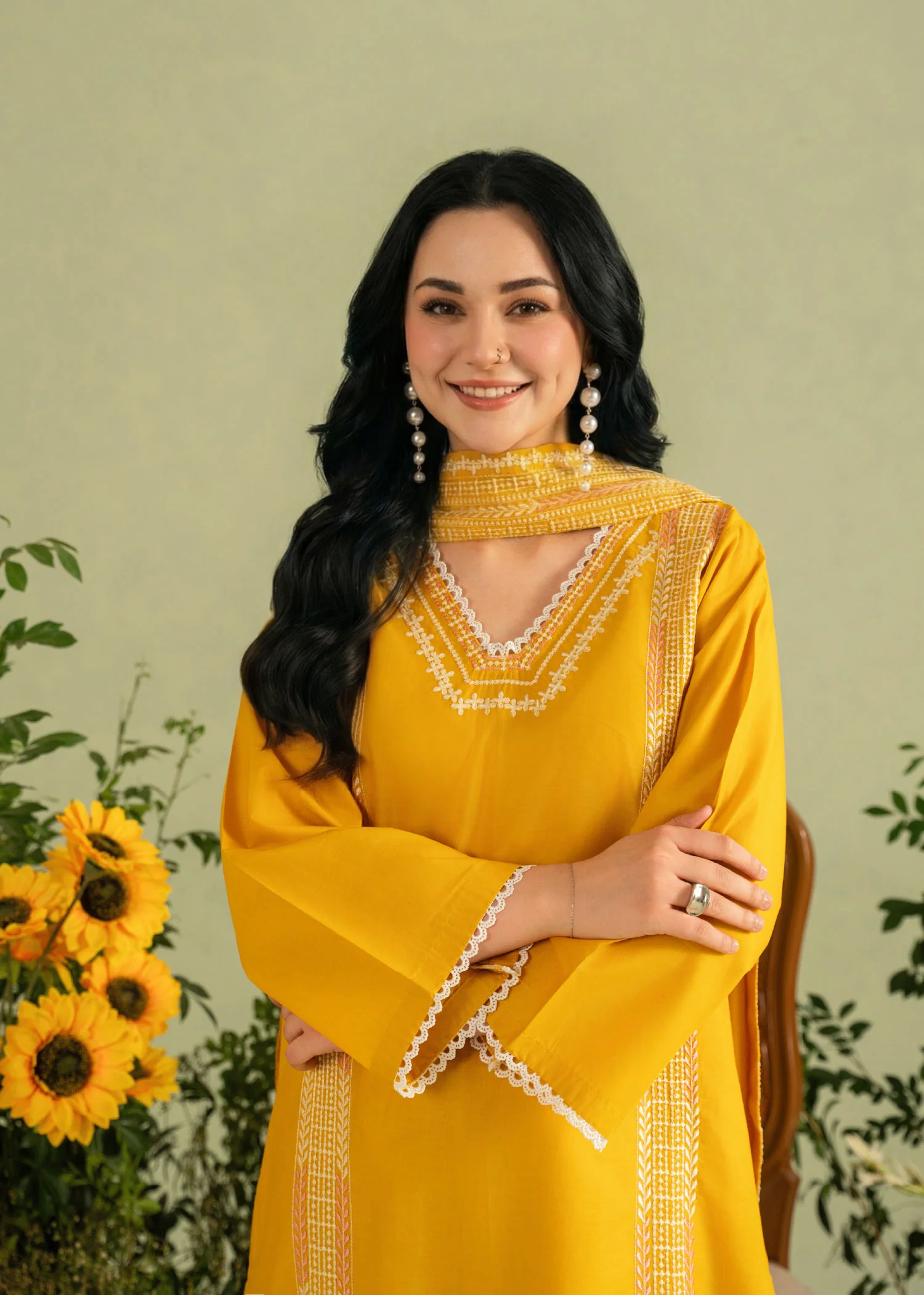 Lime Embroidered 3pc - Image 3