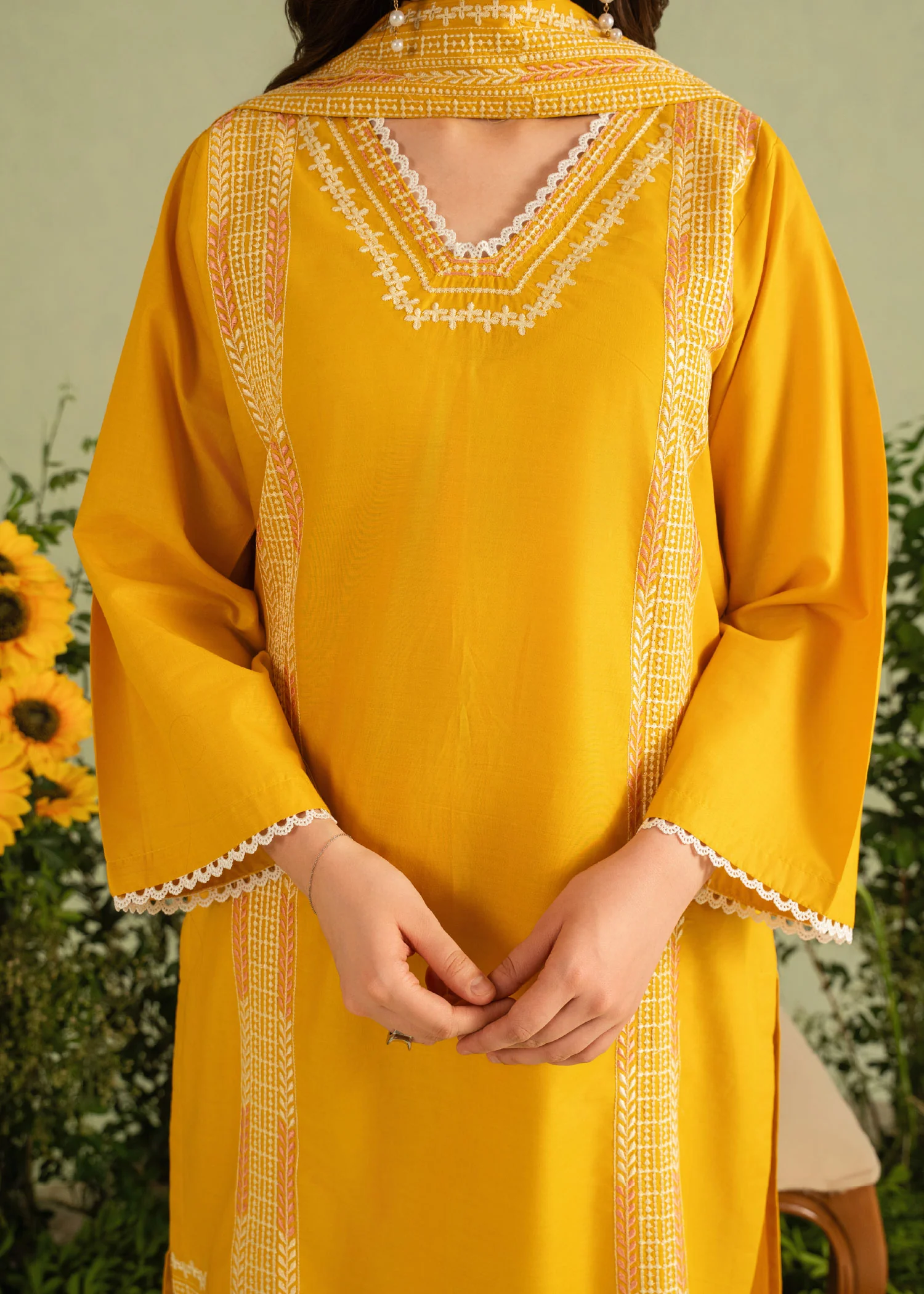 Lime Embroidered 3pc - Image 5