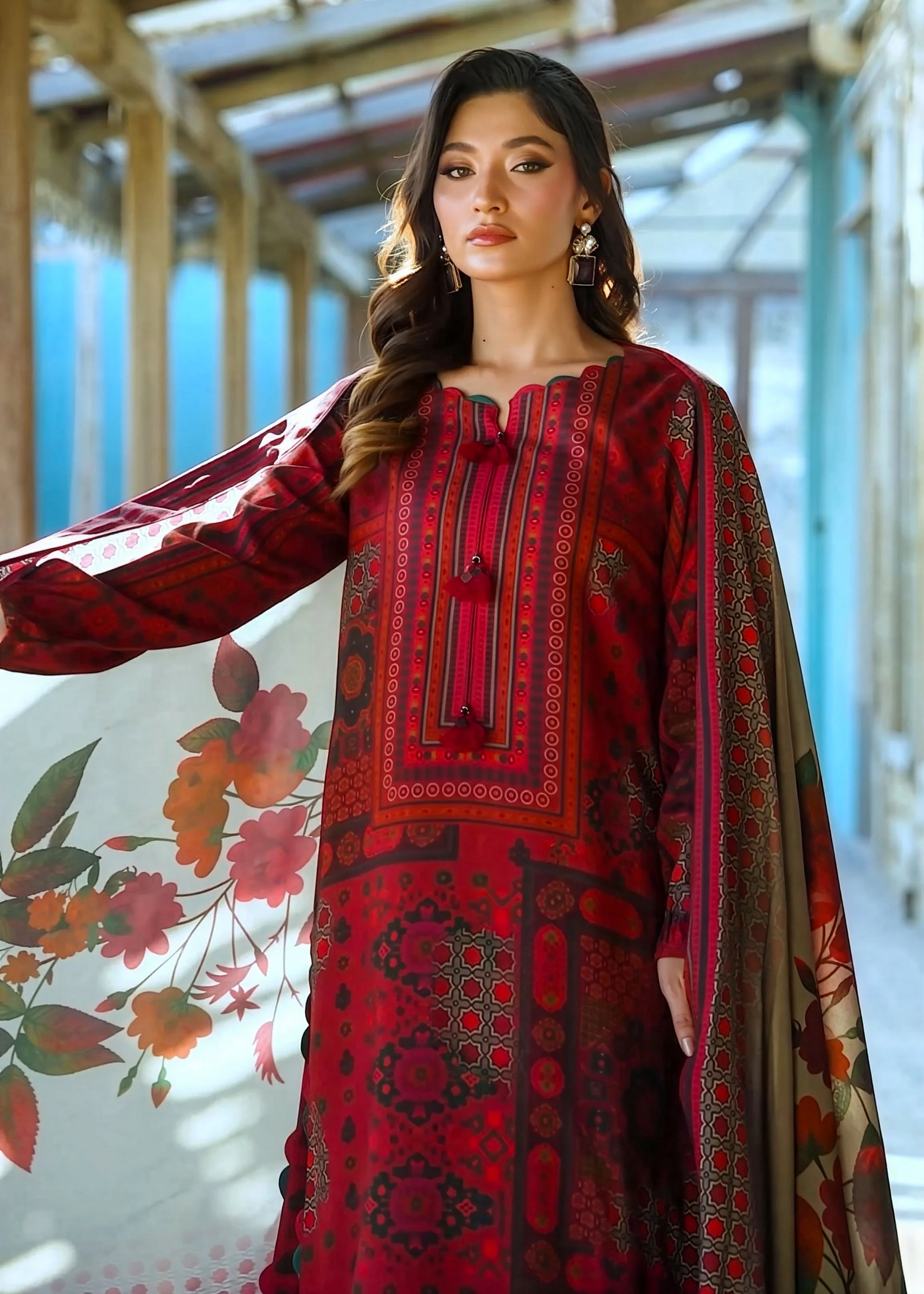 Rubab printed 3pc - Image 4