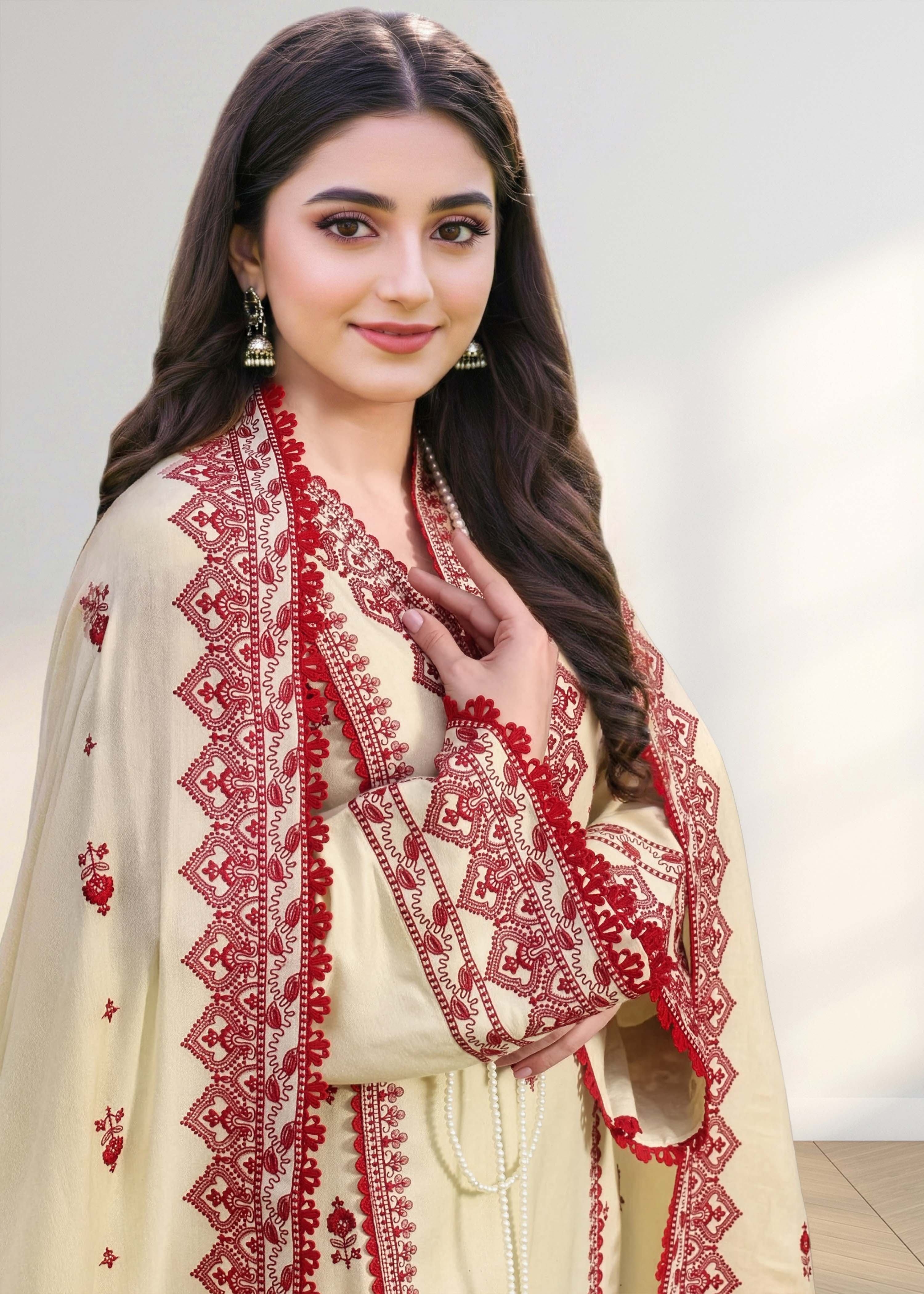 Sairah Embroidered 3pc - Image 5